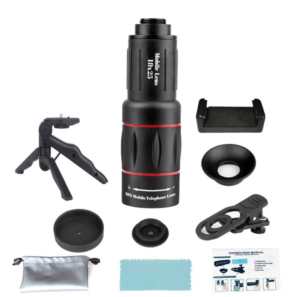 Универсальный HD оптический объектив для сотового телефона телеобъектив штатив