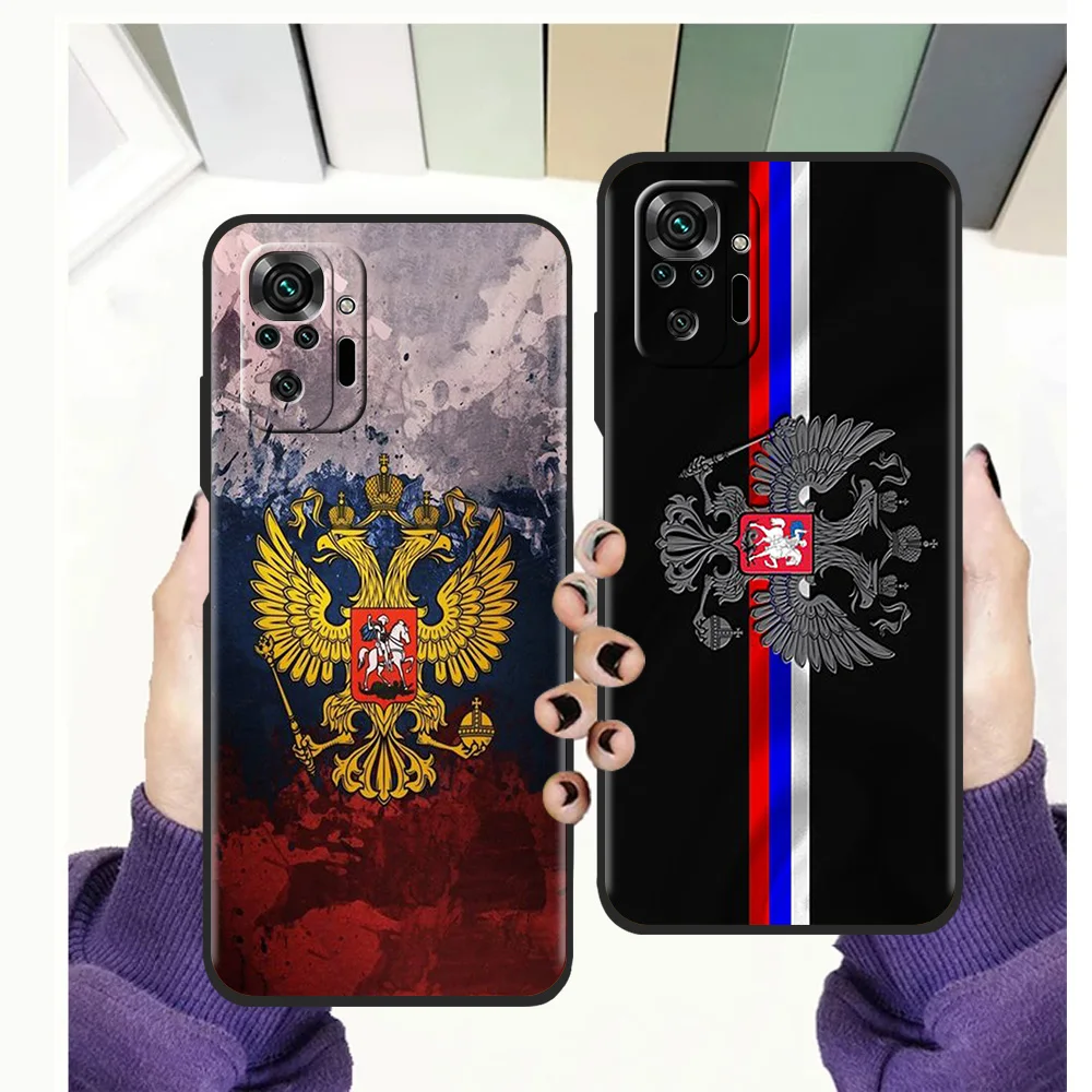 

Russia Flag Phone Case Cover For Redmi Note 11 Pro K40 Gaming 7 8 8T 9 8A 9A 9C Note 9S 10 Pro Soft Shockproof Shell Fundas TPU