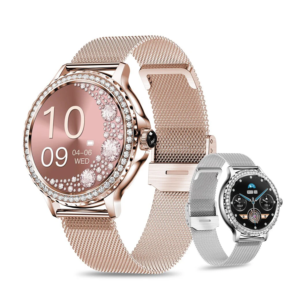 

Smart Watch Ms. 2023 New fashion Large dial+diamond dial 1.3 inch Full touch screen Long battery life Fast charging Smart Watch