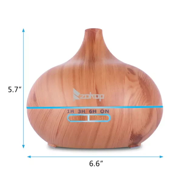 

NEW2023 300ml Air Humidifier Essential Oil LED Light Diffuser Wood Aromatherapy Diffusers Aroma purifier Mist Maker