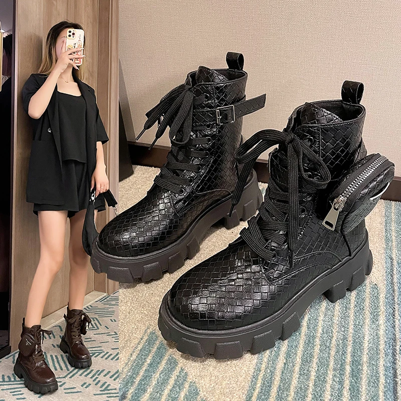 Женские ботинки новые ботильоны женские черные кожаные оксфорды на толстой