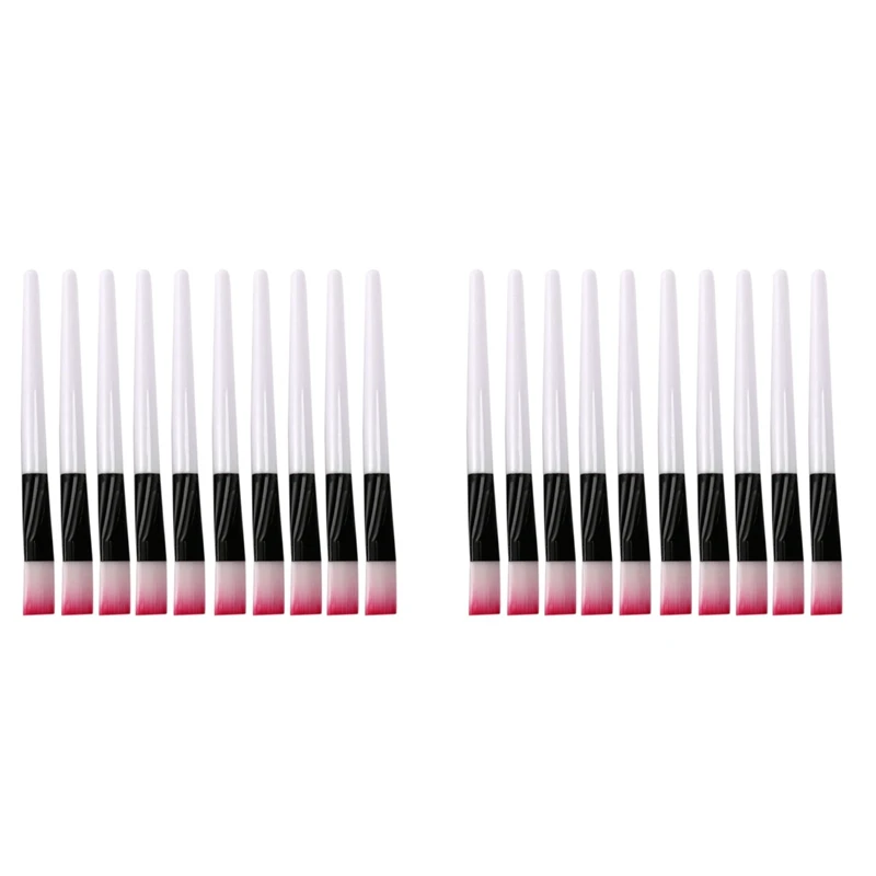 

20 Pcs Pink Brush White Bar Facial Mask Brush Skin Care Makeup Tools