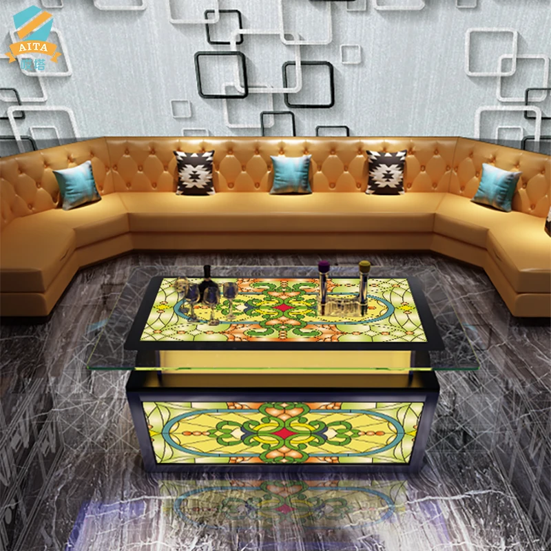 KTV специальный светящийся журнальный столик в европейском стиле со светодиодной