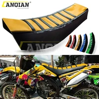 motorcycle dirt bike leather gripper soft seat cover for yamaha honda wr yzf crf suzuki motocross off road pit bike seat cushion
