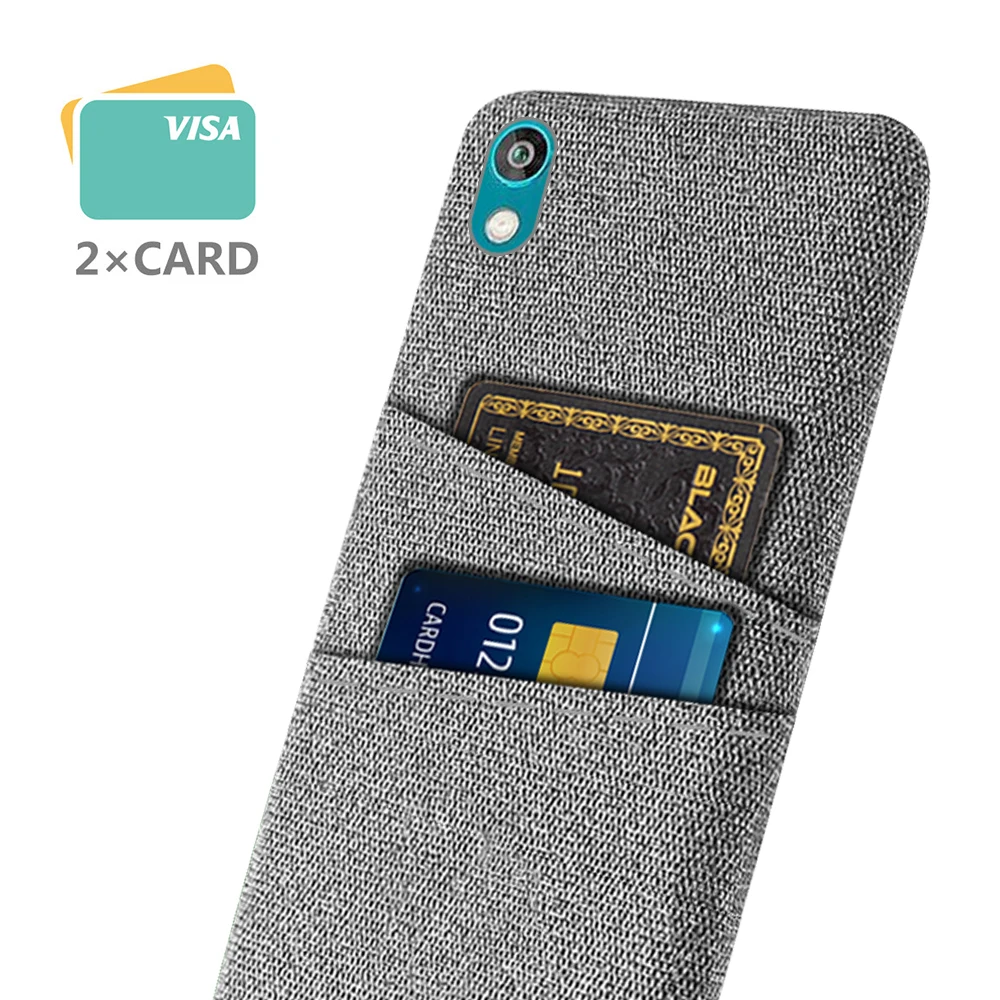 

For Huawei Honor 8S 2020 Case Luxury Fabric Dual Card Phone Cover For Honor 8S S8 8C 8 Lite Phone Cases Funda Coque Honor8s