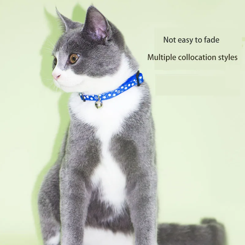 2023 New Cat Collar Pet Product Safety Belt Buckle Adjustable Cat Products