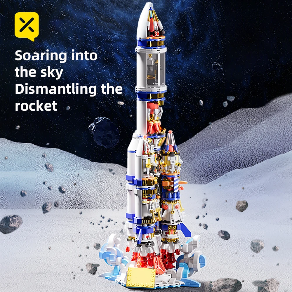 ToylinX Строительный набор для исследования космоса Разноцветные пластиковые блоки