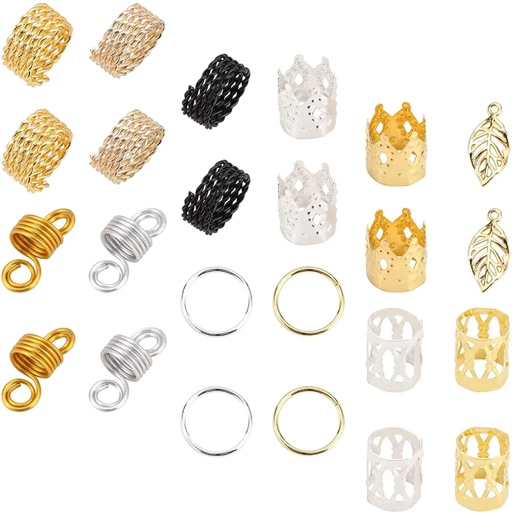 

Dreadlock Alloy Set Spring Hair Clips Braiding Jewelry Beads Nationality Jewels Braids Rings Dreadlocks