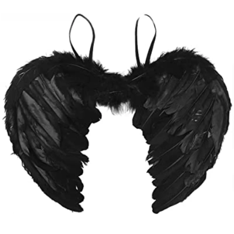 

Перо Крылья ангела костюм Хэллоуина с эластичным ремешком один размер подходит для большинства взрослых