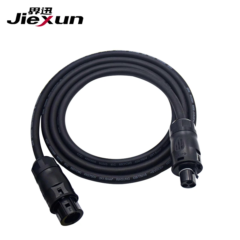 

3 x 1.5 H07RN-F micro inverter cable BC01 Female and male power cable Solar cell cable