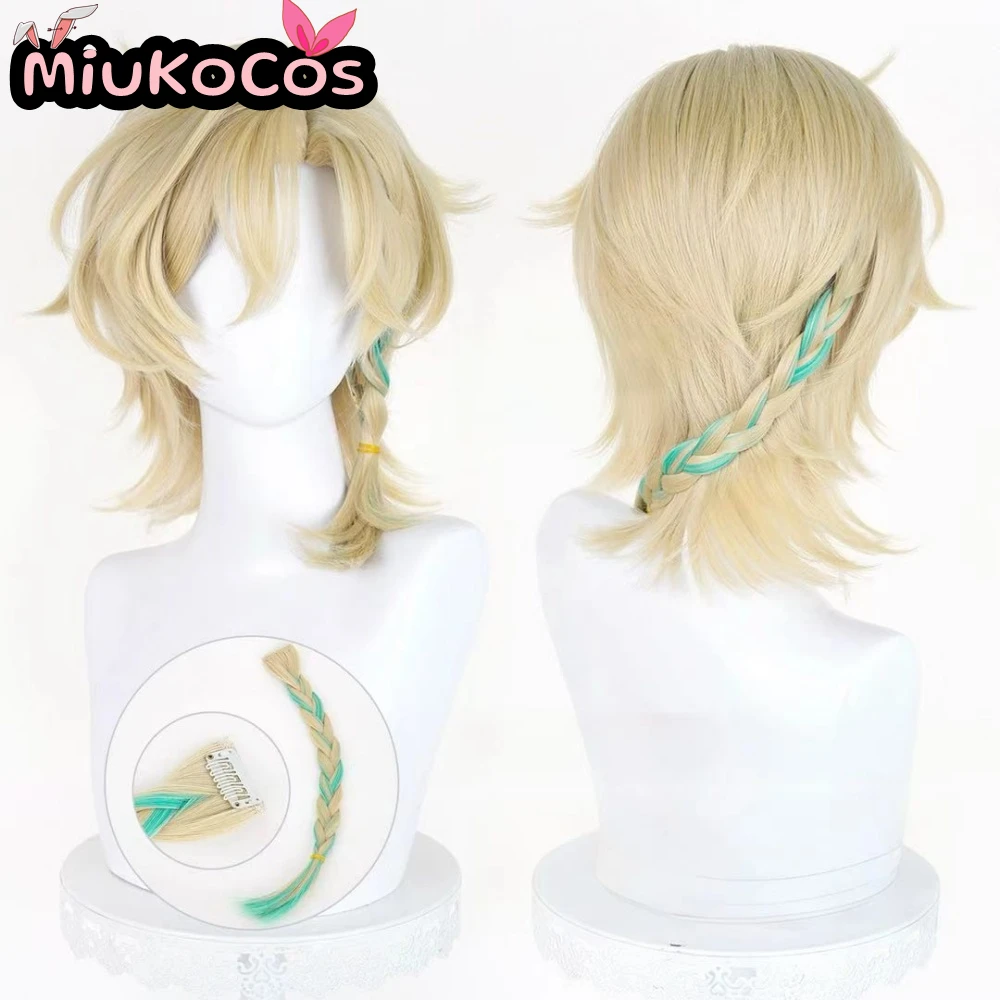Фото В НАЛИЧИИ: Парик для косплея Waveflair Aventurine • MiukoCosplay Game Honkai: Star Rail Cosplay №3