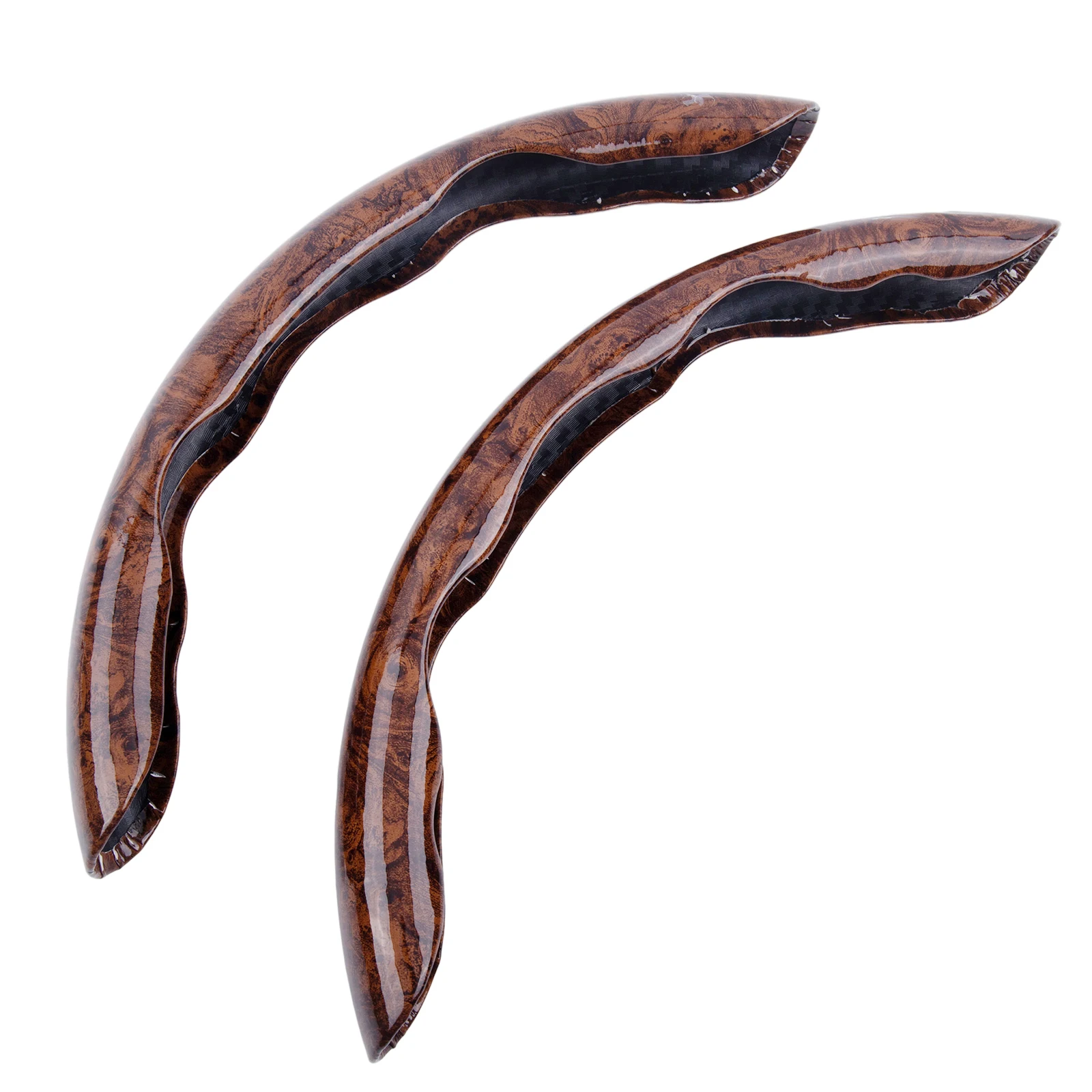 

Cover Steering Wheel Cover Vehicle 15in 2 Pc 2x 37-38cm Accessories Car Non-Slip Parts Peach Wood Replacement Universal