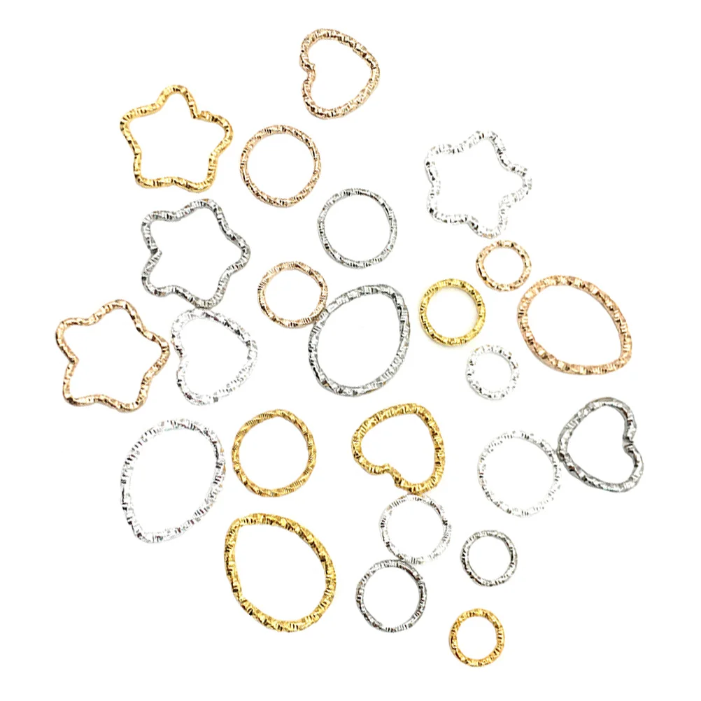 192 Pcs Resin Charms Crafts Geometric Earring Pendant Earrings Accessory Bracelets Tailgate 1.5X1.8CM DIY Jewelry Alloy