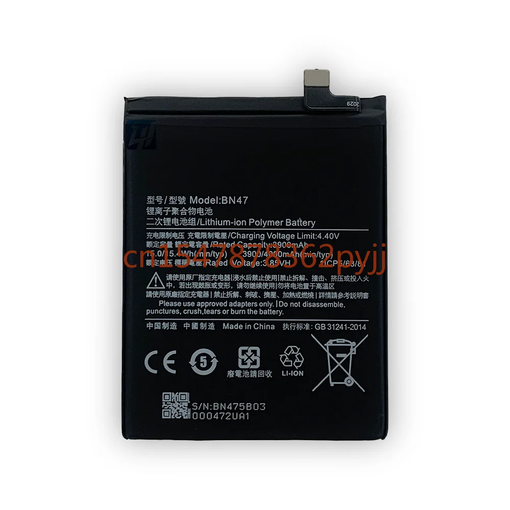 For Xiao Mi  Phone Battery BN47 For Xiaomi Redmi 6 Pro / Mi A2 Lite High Quality 4000mAh Phone Replacement Batteries