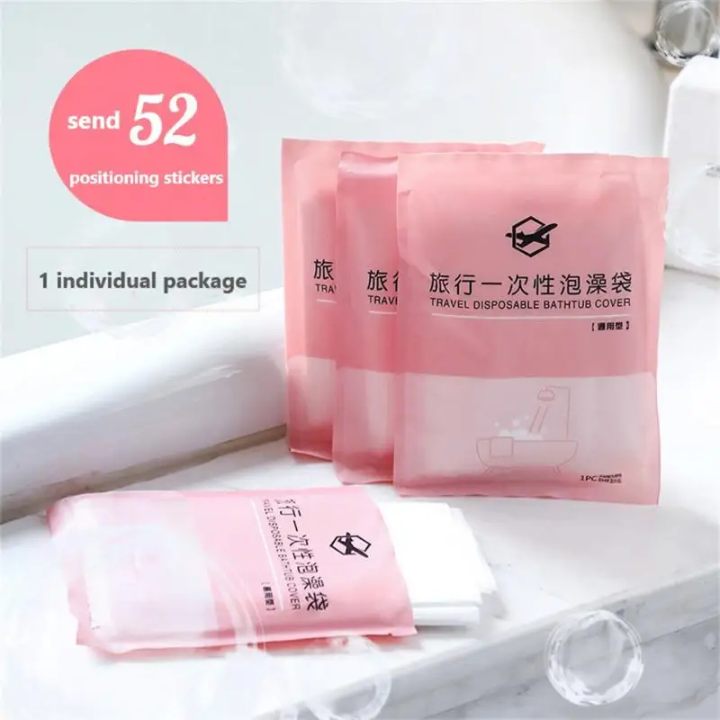 

Travel Hotel Bathtub Set Bath Bag Portable Disposable Bath Bag Bath Bucket Bath Thickened Plastic Film Bag Bathroom Products