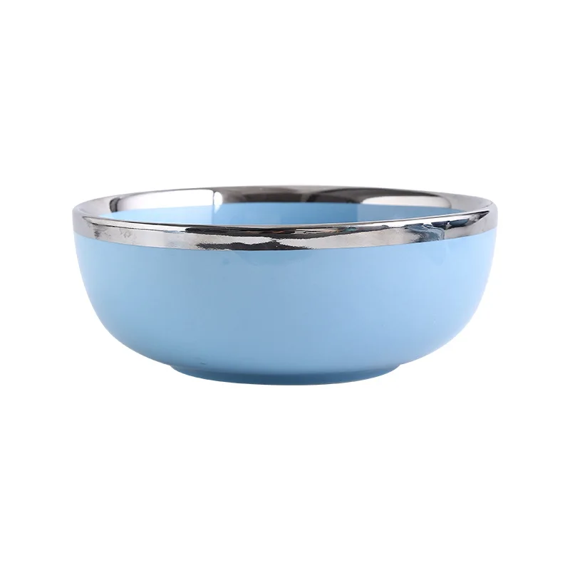 Современные наборы керамических тарелок креативное посеребренное блюдо для