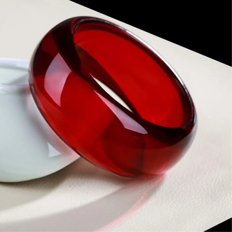 

Браслет женский из красного янтаря, модный аксессуар, натуральный жадеит, ручная работа, круглое Ювелирное Украшение для мужчин и женщин, ...