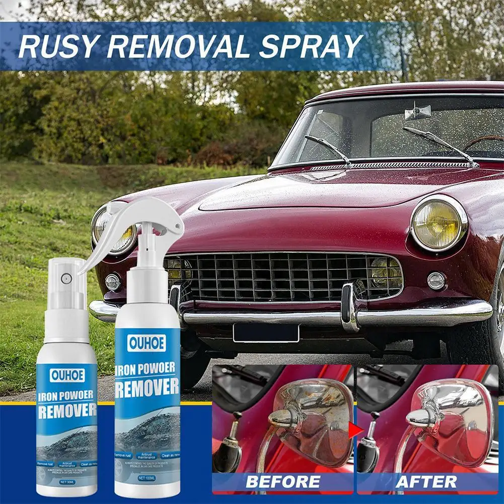 

Car Rust Removal Spray Multi-Purpose Rust Automobile Iron Powder Derusting Spray Remover Rust Agent Automobile Cleaning Products