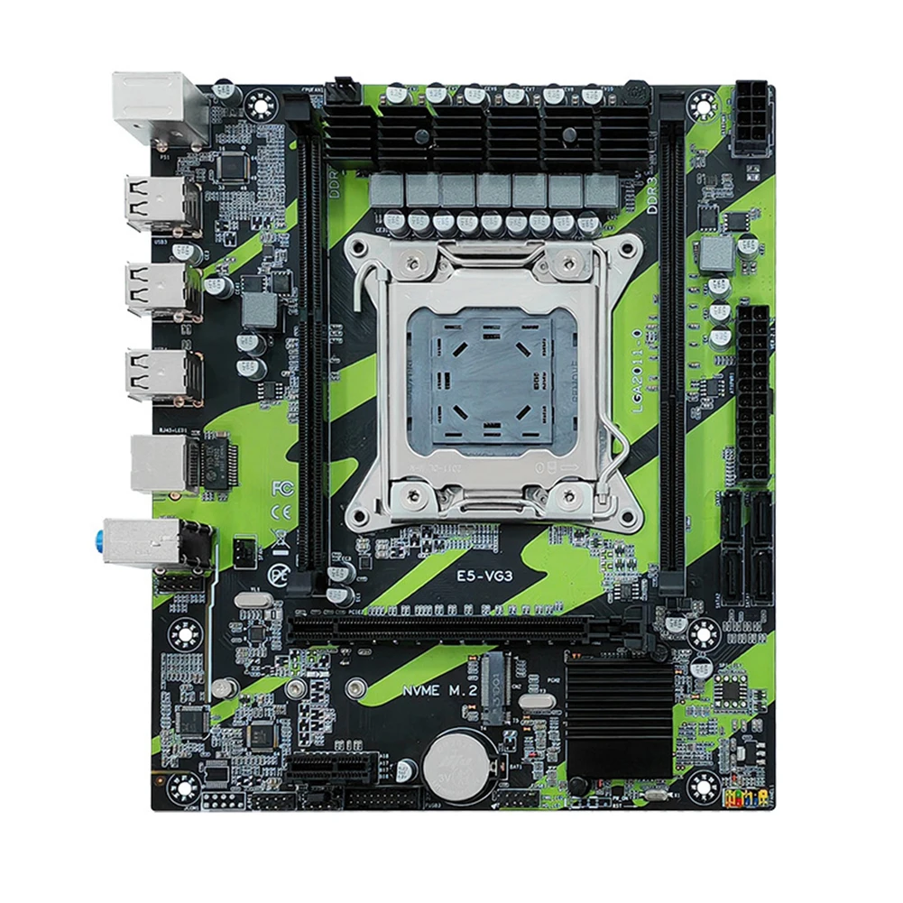 

LGA2011 Desktop Motherboard DDR3 1333 X79 Computer Motherboard USB 2.0 PC Mainboard M.2 SATA2.0 Support RJ45 for E5 2689 2690