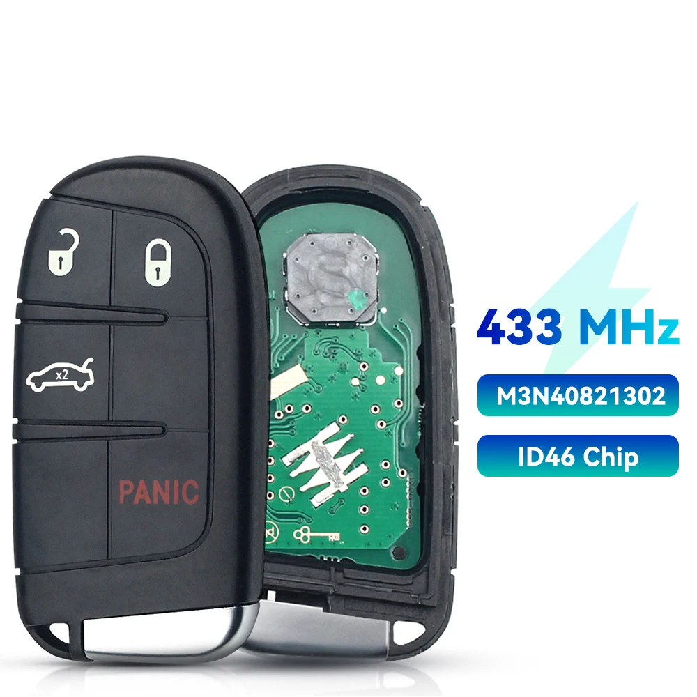 

Удаленный Ключ Dandkey 433 МГц ID46 M3N Для Chrysler 300C Dodge Charger Journey Challenge Dart Durango Jeep - Умный Удаленный...