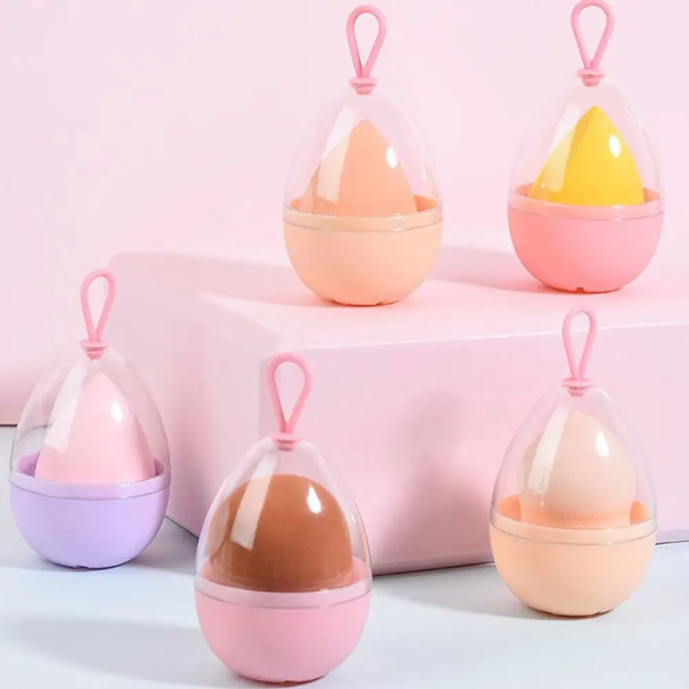 1PCS Empty Transparent Puffs Drying Box Storage Case Portabl