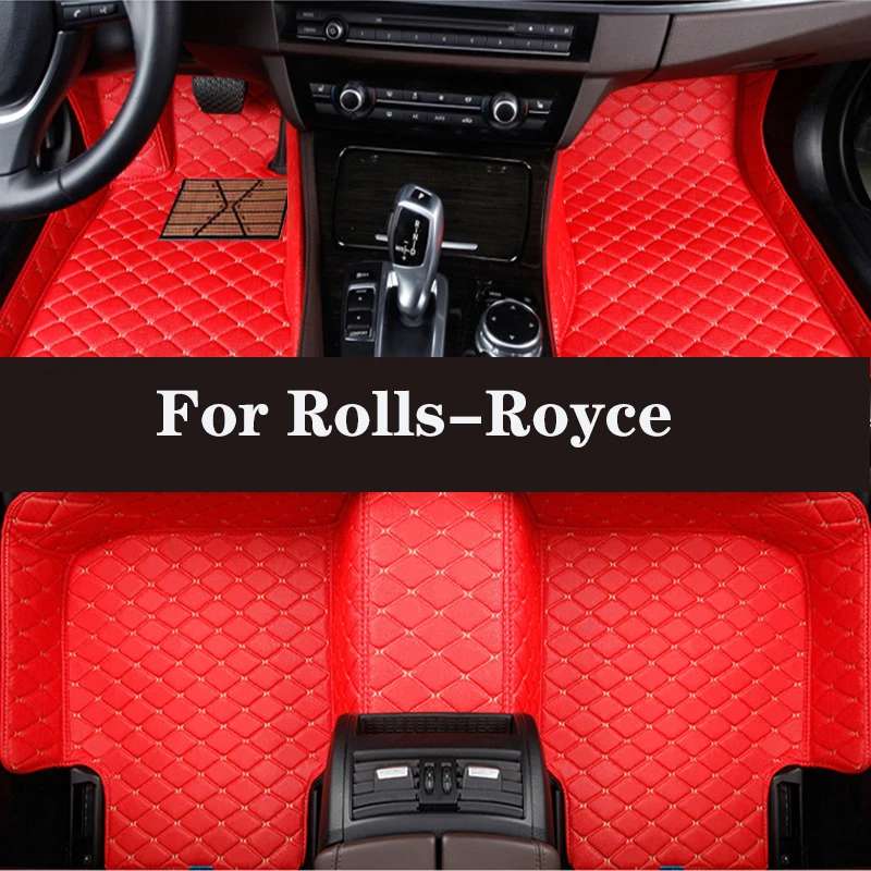 

Full Surround Custom Leather Car Floor Mat for Rolls-Royce Ghost Cullinan Dawn Silver Spur Phantom Wraith Car Accessories