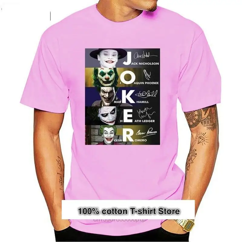 

Camiseta negra divertida de Joker Evolution, Joaquin, Phoenix, Heath Ledger, Condor Leto, Nd041, Harajuku