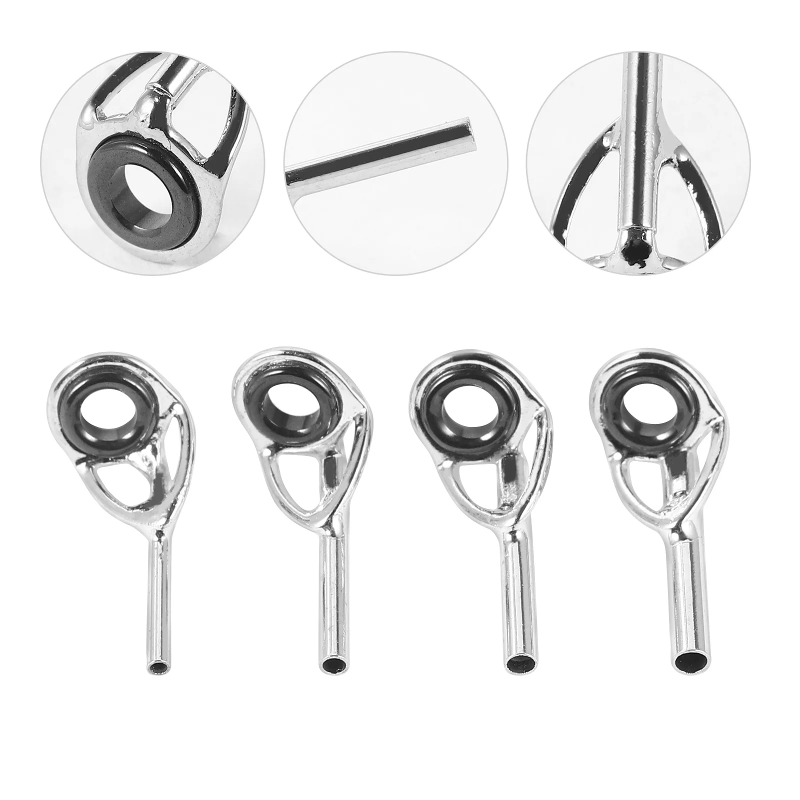 

20 Pcs Outdoor Baitcasting Supply Fishing Ceramic Ring Rod Tip Kits Lure Replacement Accessories Eye Repair