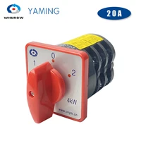 20a 4kw 3 position rotary switch 3 poles 12 terminals transfer silver contact changeover cam selector hz5 204 m05