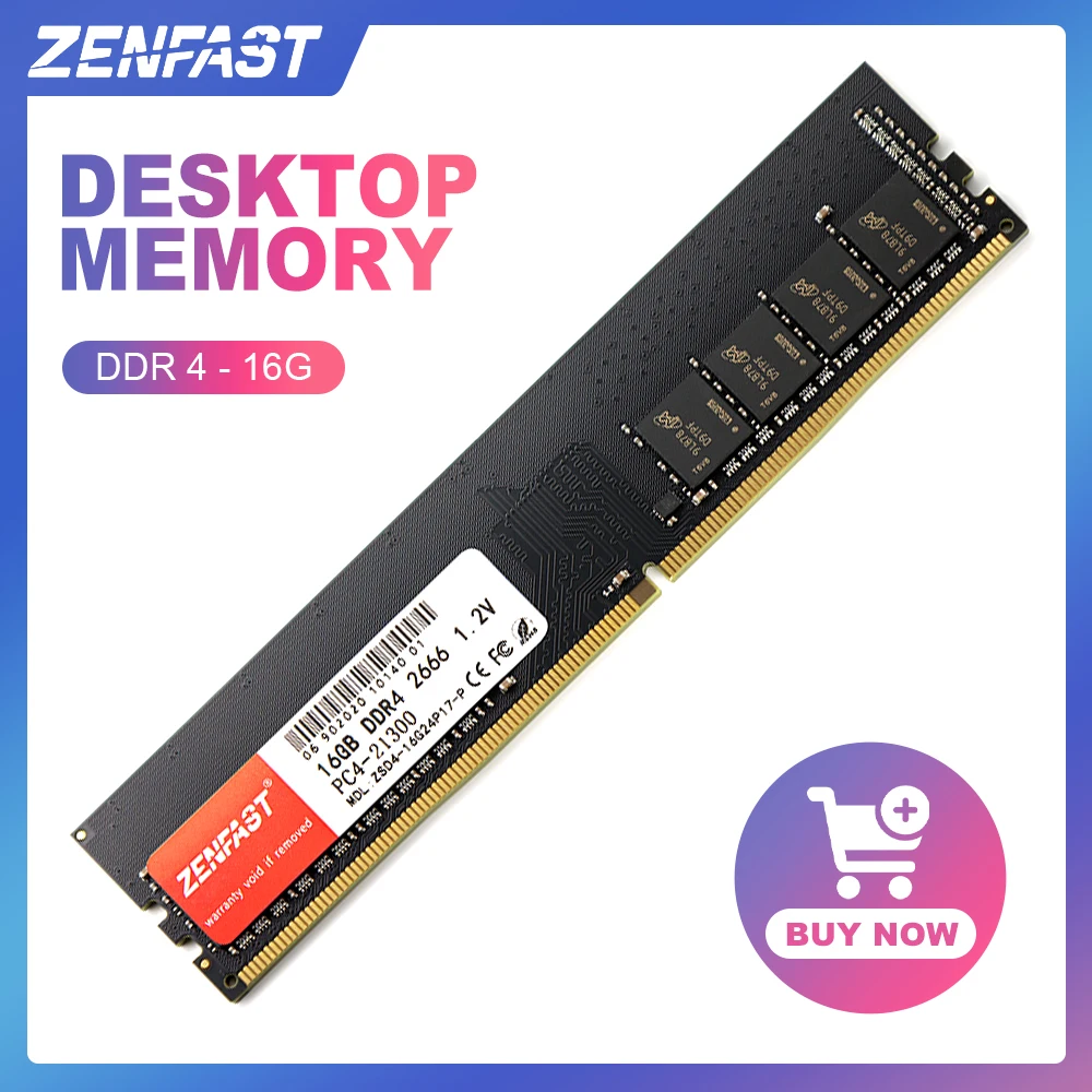 Оперативная память ZENFAST DDR4 4 ГБ 8 16 32 ОЗУ DDR3 2133 2400 2666 МГц 1333 Настольная Dimm с