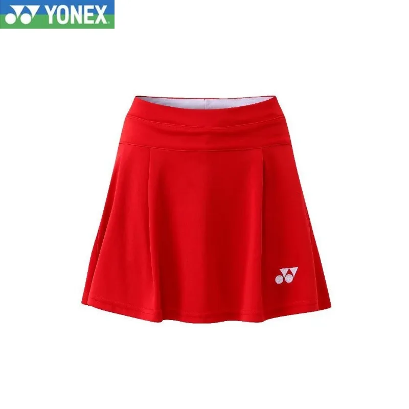 Новинка 2024 Женская юбка для бадминтона YONEX простые и универсальные
