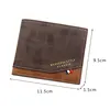 Short Men Wallets Slim Classic Coin Pocket Photo Holder Small Male Wallet Quality Card Holder Frosted Leather Men Purses 2