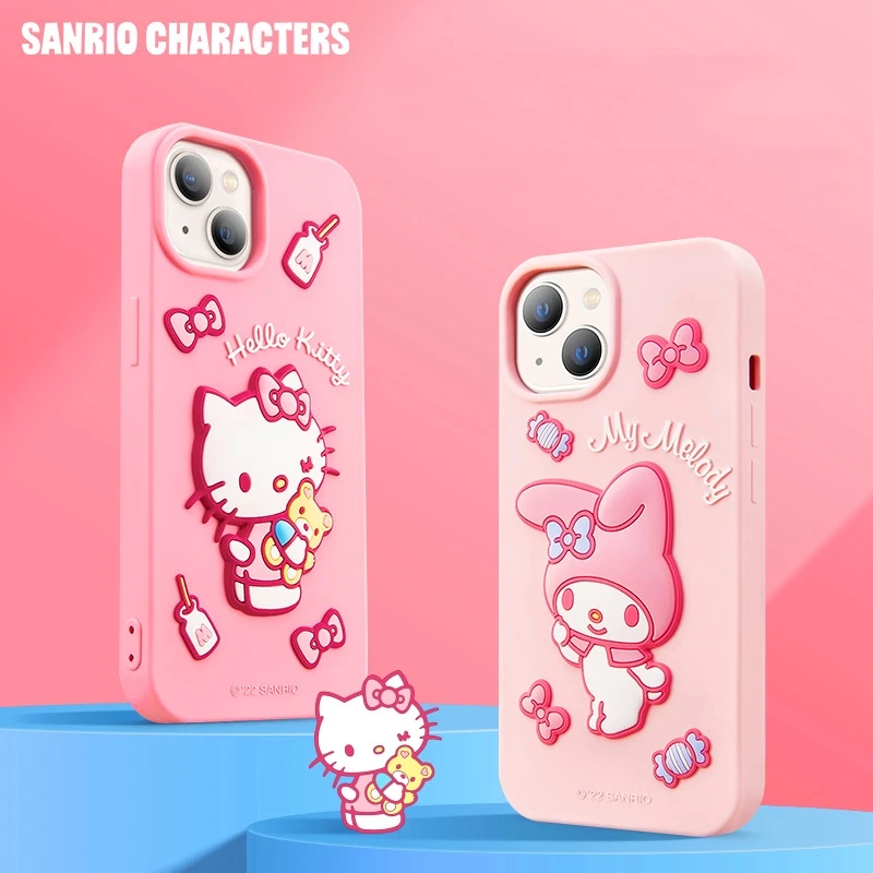 

Силиконовый ударопрочный чехол с рисунком Hello Kitty для Apple iPhone 14 13 12 11 Pro Max X XR XS Plus