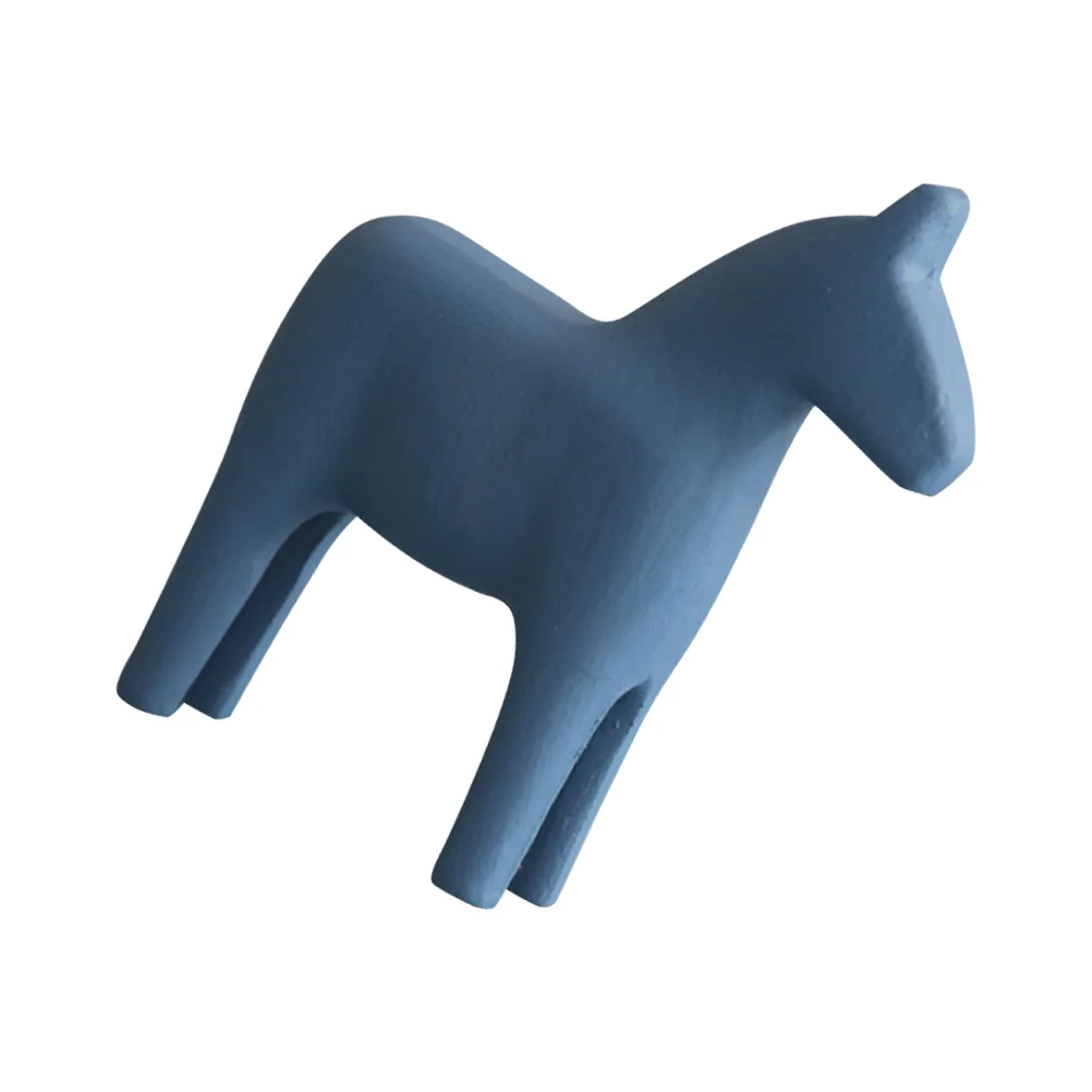 

Small Wooden Horse Ornament Unique Decor Status Desktop Hose Office Household Adornment Porch Decorative Model