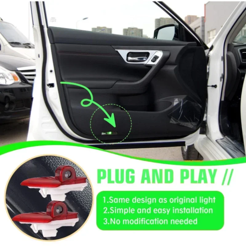 2 шт. светодиодный проектор с логотипом дверной светильник для Changan CS15 CS35 CS75 CS95 Alsvin