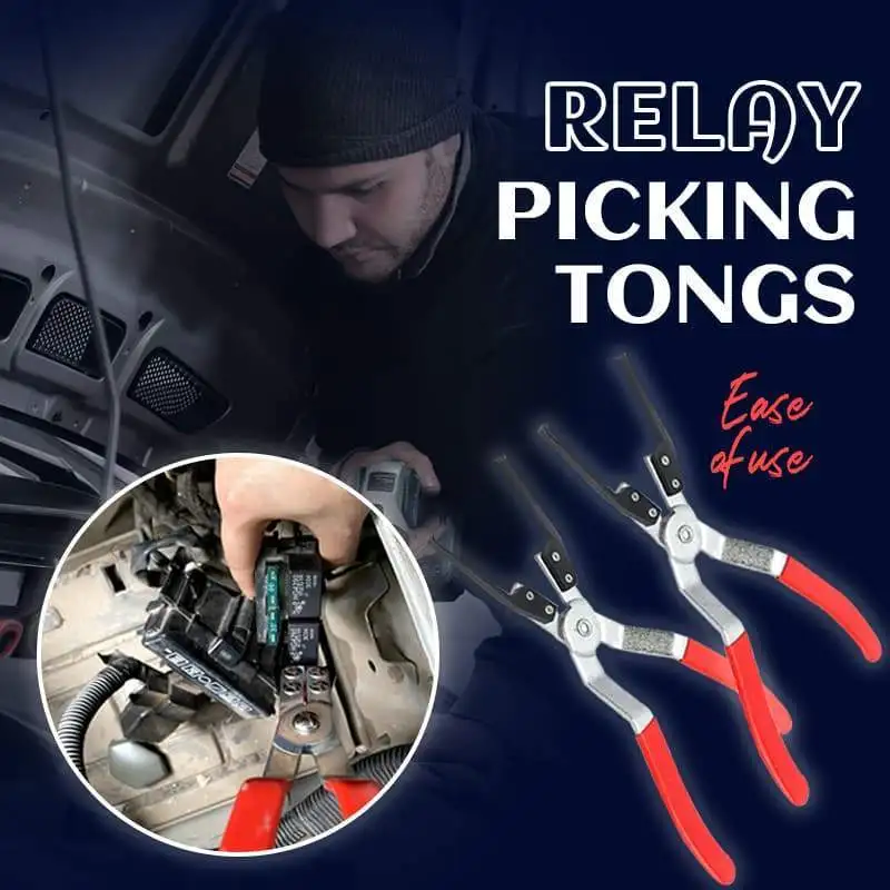 

Relay Picking Tongs Universal Car Van Electrical Relay Fuse Puller Remover Install Remove Tool Plier Car Battery Terminal