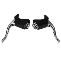 1 pair road cyclocross bike racing bicycle tt bar end drop brake lever cycle component part for bicycle handlebar