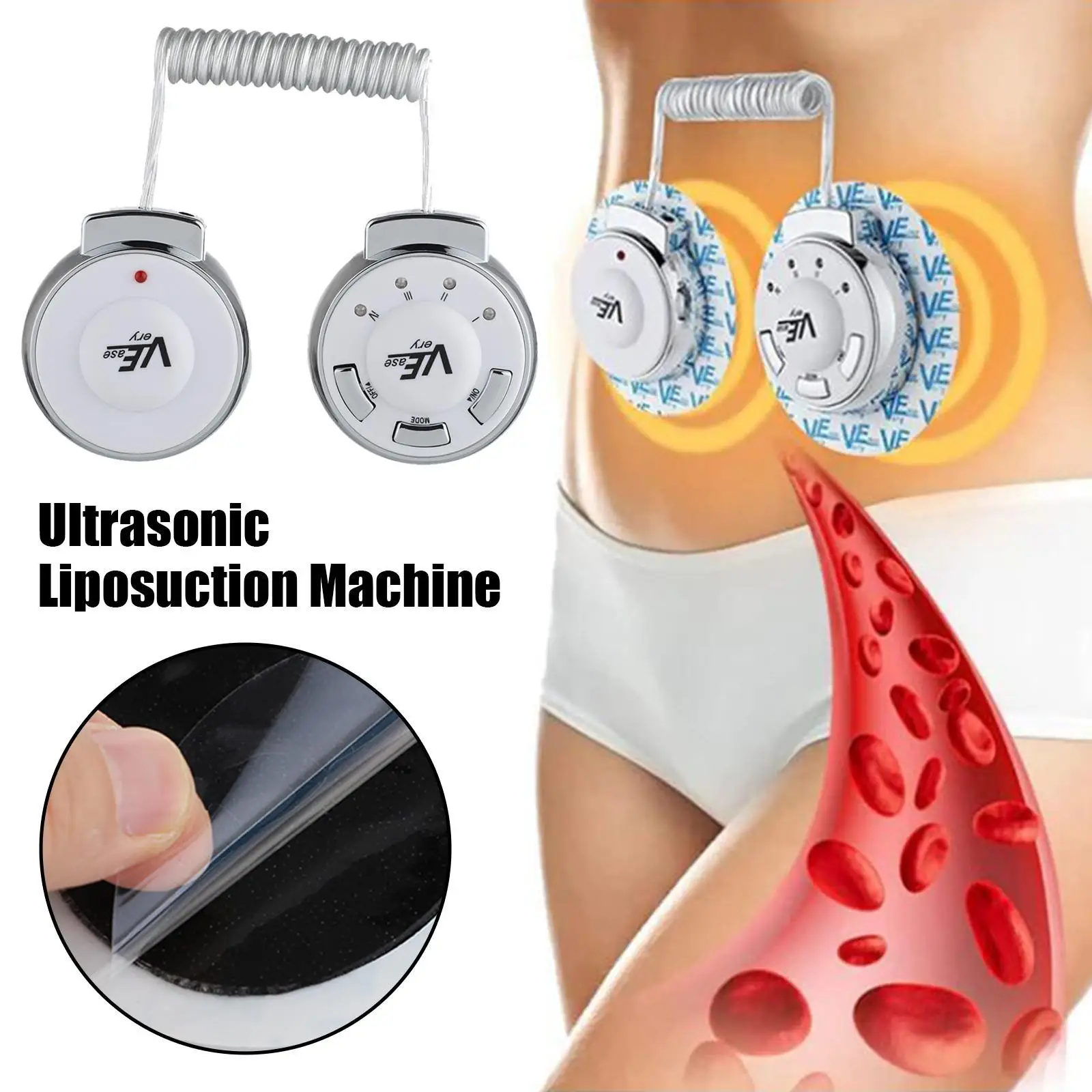 

EMS Ultrasonic Liposuction Machine VE Sport Body Fat Burner Belly Arm Leg Fat Burning Body Shaping Slimming Massager Fitness