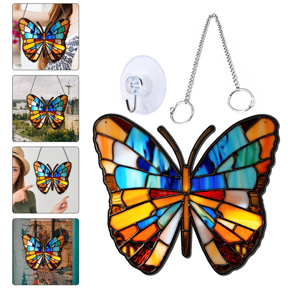 

Butterfly Ornament Halloween Decorations Party Prop Pendant Hanging Chic Decors Yard Acrylic Outdoor Pendants