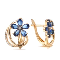 rose gold earrings embossed vintage motif wearing pendant miniature earrings cz zircon light luxury party boutique jewelry