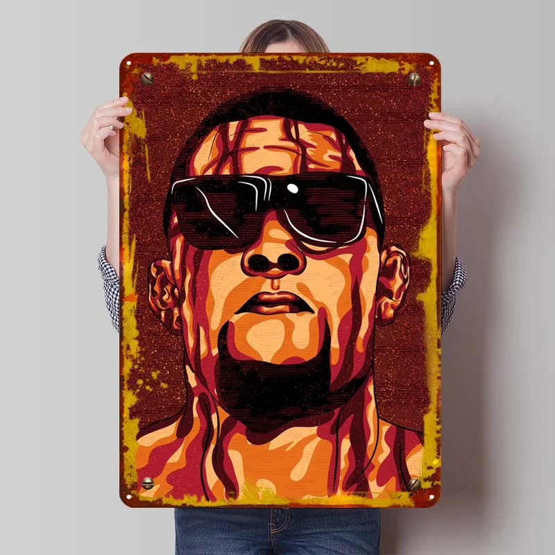 Фото Плакат Nate Diaz, металлический знак, спортивный постер, украшения для дома, жестяные знаки на заказ для настенного художественного украшения, винтажный домашний декор, комната №1