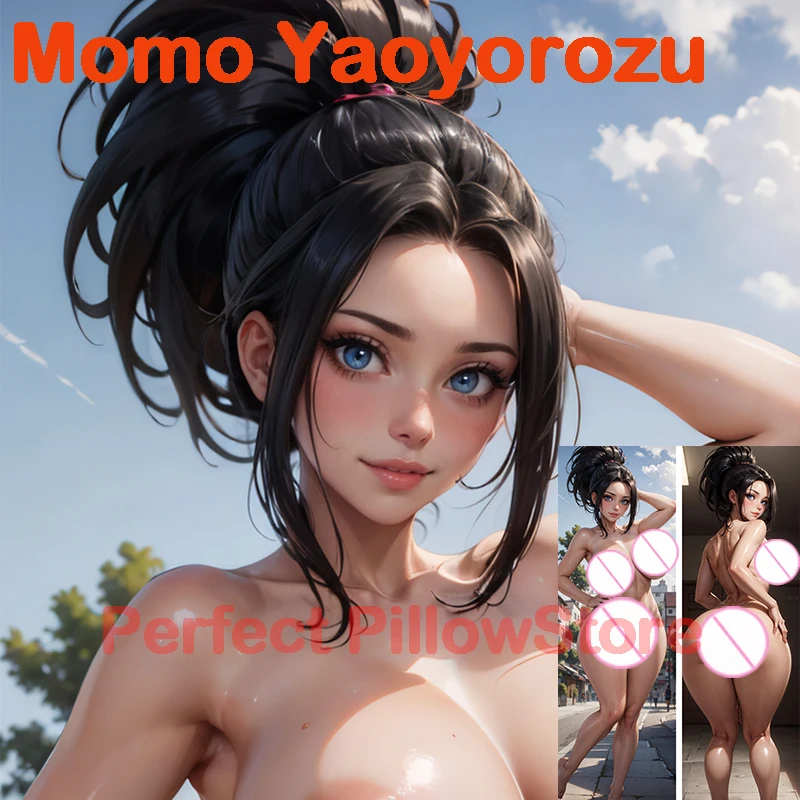 Подушка Dakimakura Аниме Momo Yaoyorozu двусторонняя с принтом в натуральную величину