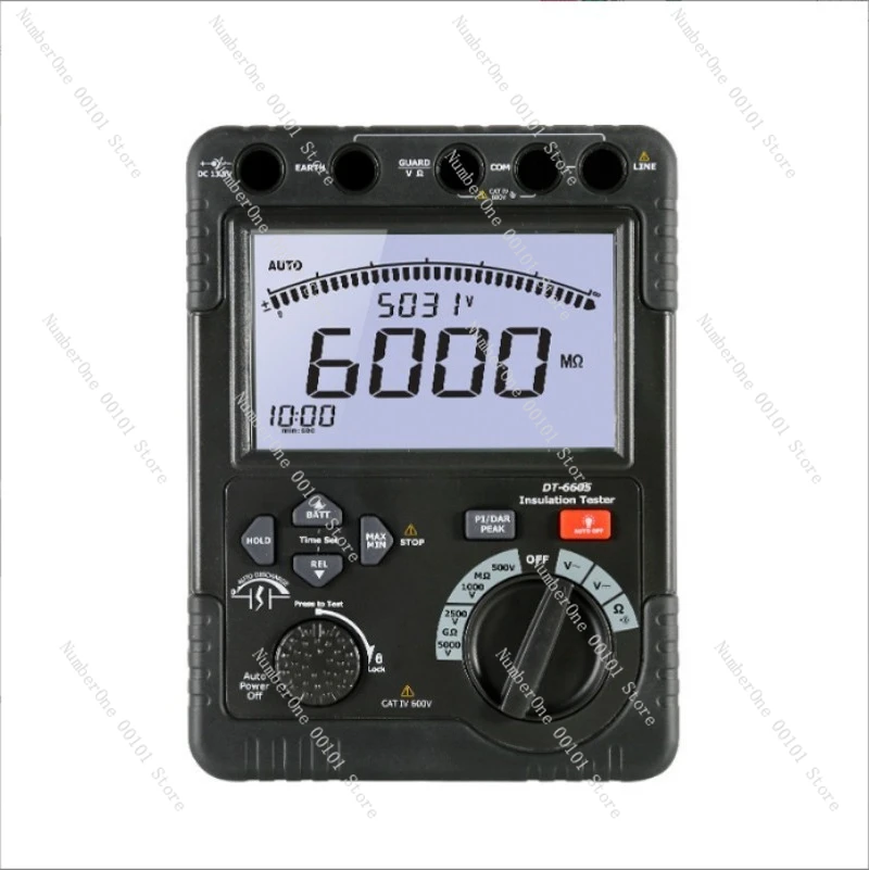 DT-6605 Тестер сопротивления изоляции 5000В