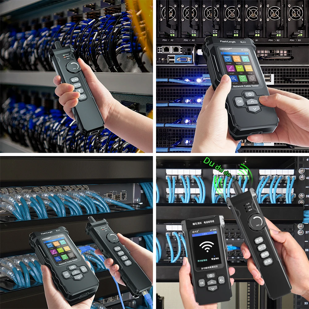 Разумный Многофункциональный тестер кабеля NOYAFA поддержка Ethernet IP Scan Ping Poe