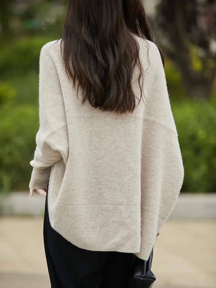 Новый женский кардиган из 100% мериносовой шерсти свитер в форме кокона шаль