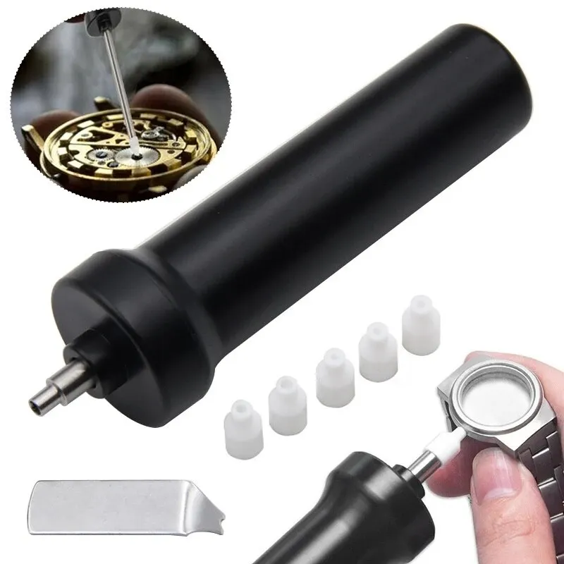

Black Watch Cover Remover Automatic Watch Removal Tool Inflatable Pen Air Pump Watch Opener Tools Dropshipping