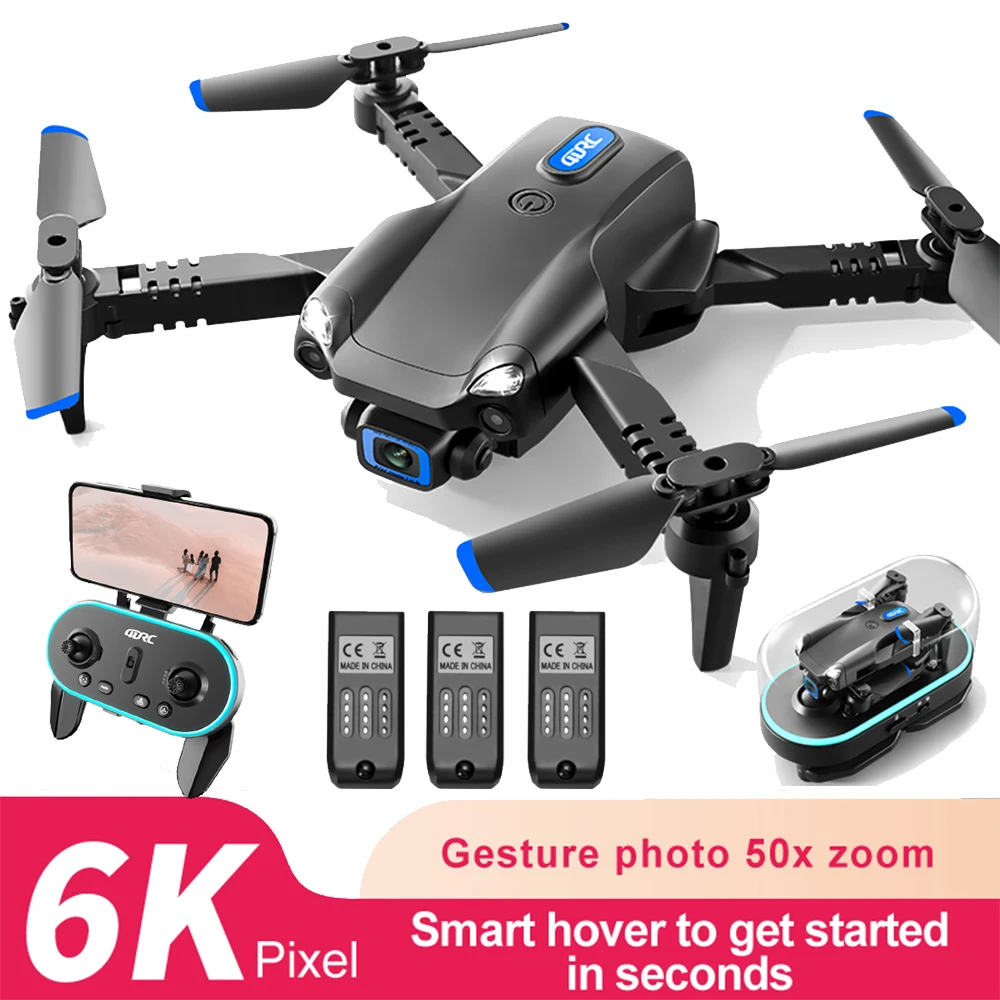 

Квадрокоптер V20 складной с двойной камерой, Wi-Fi, Fpv, 4K/6K
