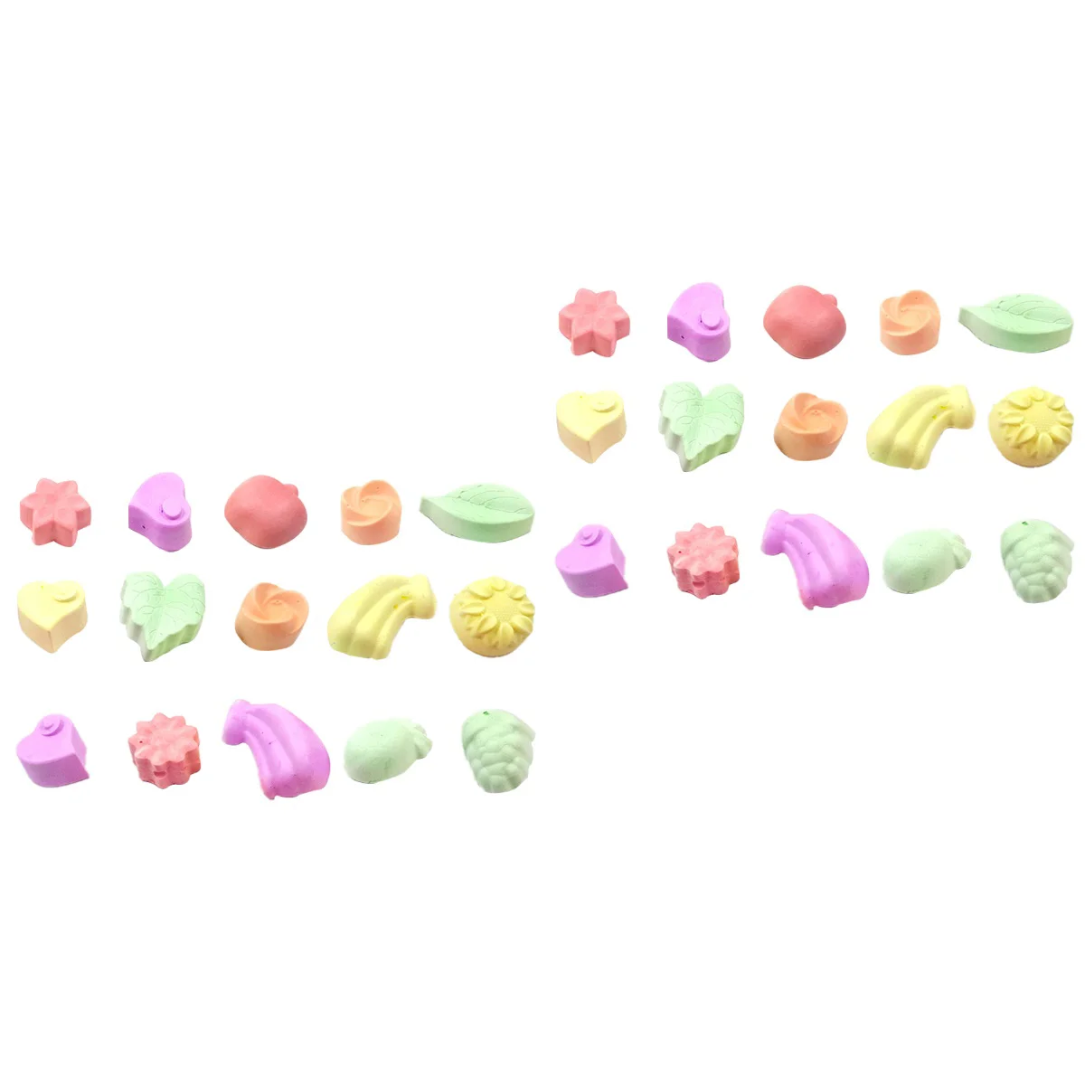 

30 Pcs Small Pet Mineral Stone Calcium Chew Toy Teeth Grinder for Hamster Rabbit Parrot Home Supplies (Random Style)