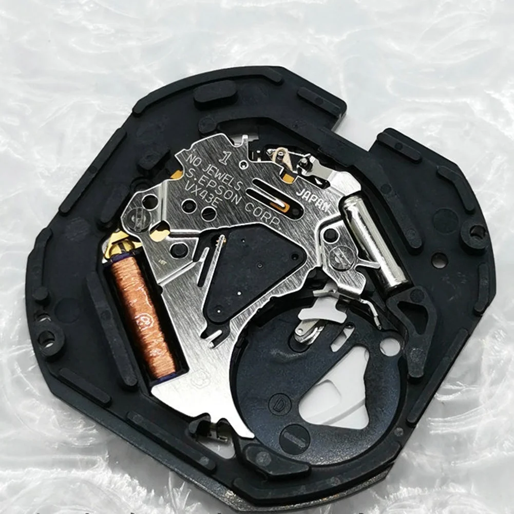 Часы с японским механизмом VX43E VX43 кварцевый механизм тремя контактами двойным
