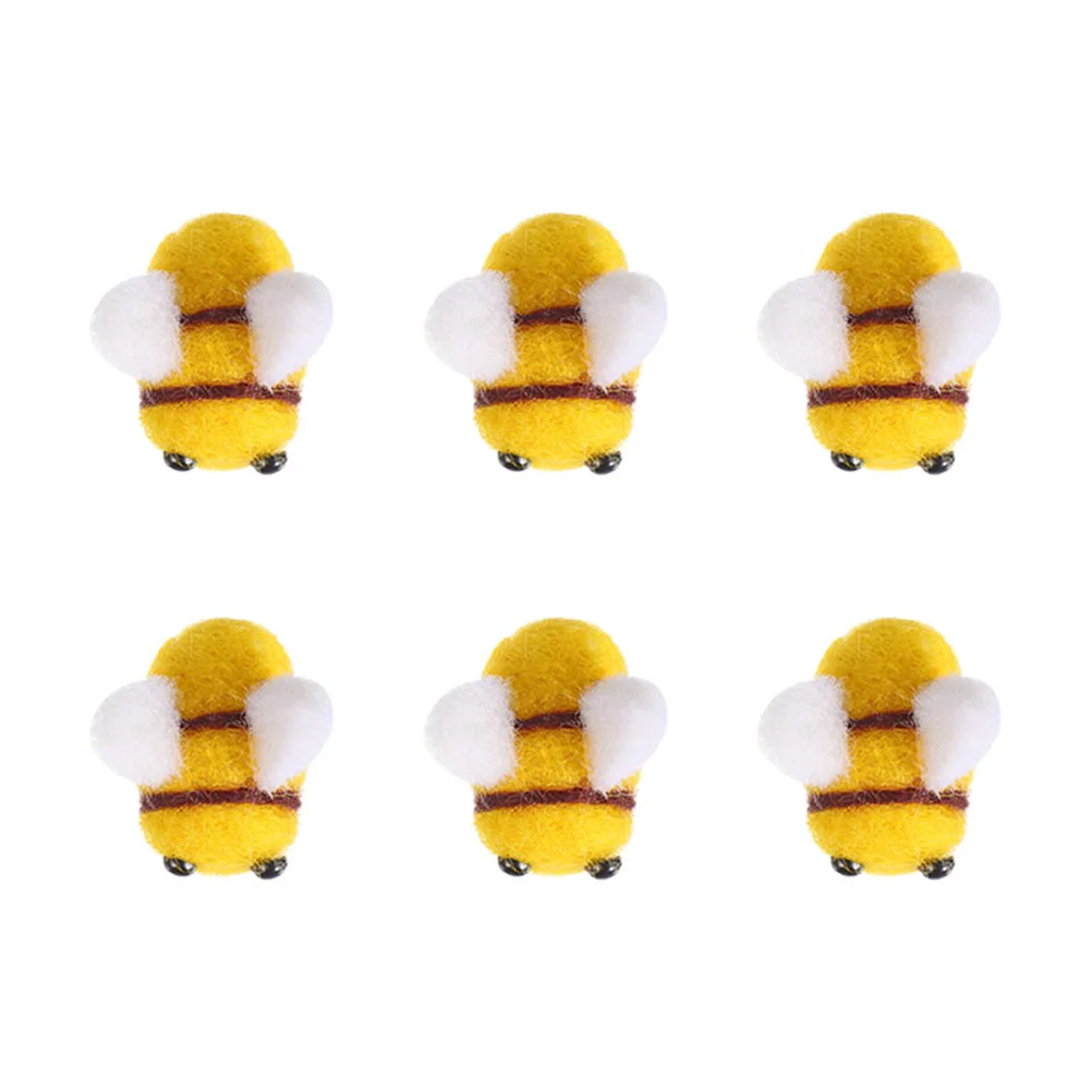 

6pcs DIY Wool Felt Decoration Miniature Wool Felt for Pendant Decor